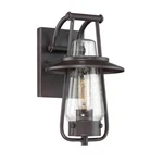 Designers Fountain Stonyridge 8.5" Outdoor Wall Lantern, Satin Bronze 32021-SB. Fixed Price $146.80.