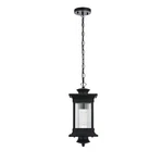 Elegant Lighting Collins Outdoor Pendant, Black - OD316H18BK. Fixed Price $118.00.
