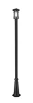 Jordan 1-LIGHT Outdoor Post Mounted Fixture In Black. Fixed Price $742.00.