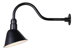Barn Light Canarm Outdoor Aluminum Glossy Black Finish Gooseneck Mounting. Fixed Price $159.23.