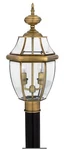 Quoizel Newbury 21-IN Antique Brass Traditional Outdoor Post Light # NY9042A. Fixed Price $198.95.
