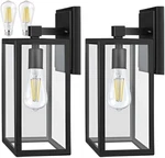 Partphoner Outdoor Light Fixtures Wall Mount, Porch With 2-PACK Black. Fixed Price $50.33.