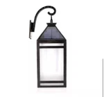 Flame Effect Solar Portable Hanging Outdoor Coach Lantern Sconce Bronze Techko. Fixed Price $46.53.