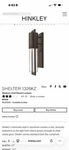 Hinkley Lighting 2645OB Outdoor Lantern Buckeye Bronze Wall. Fixed Price $205.00.