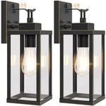 Beslowe 14 Upgraded Motion Sensor Outdoor Wall Lights, 2-PACK Bronze. Fixed Price $97.64.