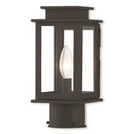 Livex Princeton Light Outdoor Post Top Lantern, Black/clear Glass 20201-04. Fixed Price $279.96.