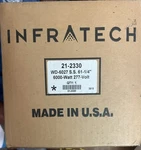 Infratech WD6027SS 61.25 Dual Element 6,000 Watt 277V Electric Patio Heater New. Fixed Price $849.99.