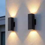 2 Pack Outdoor Led Wall Light Modern Dusk To Dawn Porch Mount Sconce Fixture Ul. Fixed Price $95.99.