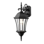 Z-lite Wakefield Outdoor Wall Light, 10X9.5X24", Black, Clear Beveled 522M-BK. Fixed Price $122.40.