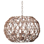Kenroy Home 92072TN Torus Rustic Woven Pendant Light Fixture, Tan. Fixed Price $84.49.