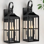 Bdrofn 2 Pack 19" Large Outside Modern Wall Sconce Light Fixture, Black. Fixed Price $109.14.