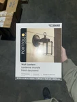Portfolio Outdoor Wall Lantern Matte Black Finish And Clear Glass 4.7X6.1X8.25". Fixed Price $24.99.