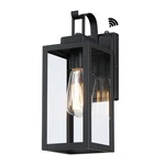 Wisbeam 13.7IN Black Outdoor Wall Lantern, Dusk To 14IN Pack, Dawn. Fixed Price $44.99.