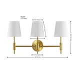 Safavieh Darya 3 Lt 24" Wall Sconce, Reduced Price 2172782656 SCN4119B. Fixed Price $77.00.