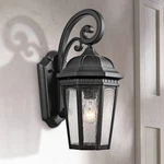 Kichler Courtyard 18" High Black Outdoor Wall Light. Fixed Price $244.99.