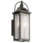2 Light Small Outdoor Wall Mount - With Traditional Inspirations 18.5 Inches. Fixed Price $262.95.