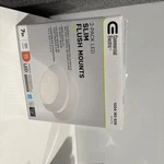 Commercial Electric JVJ3011L-8/WHT 7 In. White Led Flush Mount (2-PACK). Fixed Price $12.00.