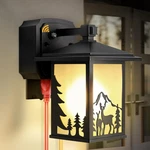 Oykyohei Porch Lights With Gfci Outlet, Dusk To Dawn Outdoor 1PCS, Black. Fixed Price $85.35.