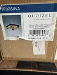 Quoizel TFIK1611VA Ceiling Fixture Valiant Bronze Square Shade 2-LIGHT 11" 6". Fixed Price $280.00.