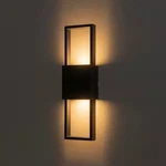 Barry 4.33 In. 2-LIGHT 10-WATT Black Modern Integrated Led Outdoor Wall Lantern. Fixed Price $45.60.