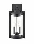 Textured Black Two Light Outdoor Wall Sconce From The Ellway Collection. Fixed Price $199.90.