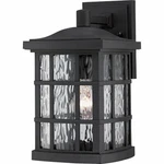 Quoizel SNN8408K 1-LIGHT Stonington Outdoor Lantern Mystic Black. Fixed Price $173.00.