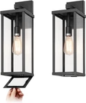 Matte Black Outdoor Wall Sconce 18" Waterproof Patio Light - Set 2. Fixed Price $216.99.