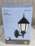 Nib Hampton Bay Exterior Coach Light Black Finish 240 336 6.5 WX14.5"HX7.75"EXT.. Fixed Price $35.00.
