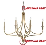 Minka Lavery 1097-740 Covent Park 6 Light 40" Wide Taper Candle Chandelier. Fixed Price $190.00.