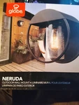 Globe Electric 44335 Sydney 9" Outdoor Wall Sconce - Matte Black, Clear/white. Fixed Price $40.29.