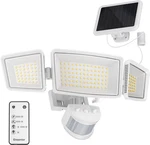 5 Motion Sensor Modes Solar Security Light, 1800LM, 3 Heads Led Flood. Fixed Price $65.99.