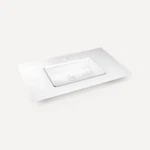 Robern Cartesian 31" X 19 Glass Sink Vanity Top Single Hole White TC31UCN21-1. Fixed Price $800.00.