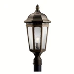 Kichler 9532 Bronze Courtyard 1-LIGHT Outdoor Post. Fixed Price $247.99.