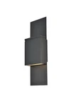 Elegant Lighting LDOD4024 Raine 17" Tall Led Outdoor Wall Sconce - Black. Fixed Price $73.70.