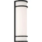 Access Lighting 20106LEDMG-BL/ACR Cove 18 Inch Black Outdoor Wall Sconce. Fixed Price $200.00.