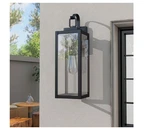 Pia Ricco 1-LIGHT Black Outdoor Wall Fixture Mounted Porch Lights Lantern 12151L. Fixed Price $41.18.