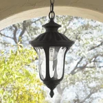 Livex Oxford 14" High Textured Black Lantern Outdoor Hanging Light. Fixed Price $119.96.
