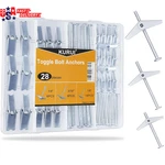 Heavy Duty Hollow Anchors For Drywall Ceiling, Toggle Bolts And Wing Nut Ki. Fixed Price $18.07.