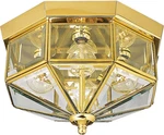 4-LIGHT Beveled Glass 11-1/8" Close-to-ceiling, Indoor, P5789-10, Polished Brass. Fixed Price $105.99.