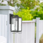 Black Waterproof Outdoor Wall Light Fixture With Unique Design. Fixed Price $35.64.