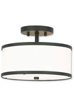 Livex Lighting 62626 Park Ridge 11"W Semi Flush Drum - Bronze Ceiling Mount. Fixed Price $19.95.