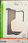 Lutec 1-LIGHT Black Outdoor Smart Wifi Wall Mount Lantern Sconce. Fixed Price $69.78.