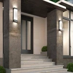 Artika Glacier Black Large Led Exterior Hardwired Garage And Porch-light Lantern. Fixed Price $135.99.
