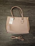 Charlotte Lou Regent Tote. Pink Leather Large Crossbody Shoulder Handbag. Fixed Price $34.95.