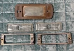 1947-53 Chevy Truck Parking Turn Signal Light Molding & Glass Covers Cab. Fixed Price $50.00.