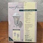 New Open Box Portfolio Outdoor Coach Lantern 35990 Wall Mount Pendant Post. Fixed Price $29.95.