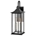 Lark Nolan 2 Light Outdoor Medium Wall Mount Lantern, Black/clear - 81594BK. Fixed Price $169.99.