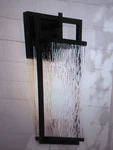 Lnc Modern Black Outdoor Wall Lantern Sconce With Textured Seeded Glass Shade. Fixed Price $53.95.