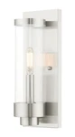 Livex Lighting 20721 Hillcrest 12" Tall Outdoor Wall Sconce - Nickel. Fixed Price $165.96.