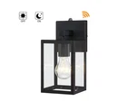 Hukoro 10 In Black Dusk To Dawn Outdoor Wall Lantern Sconce With Clear Glass. Fixed Price $21.95.